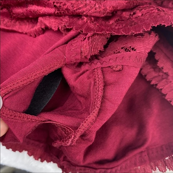 Plus Cabernet Bralette Hourglass Back Lace w.Pads - Picture 4 of 8